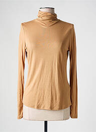Sous-pull coupe ajustée manches longues beige KANOPE femme