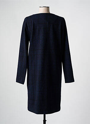 Robe mi-longue manches longues manches longues bleu LA FEE MARABOUTEE femme