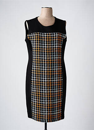 Robe mi-longue sans manche sans manche noir ORKODE femme