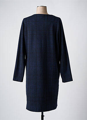 Robe mi-longue manches longues manches longues bleu LA FEE MARABOUTEE femme
