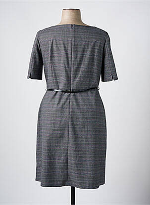 Robe mi-longue manches courtes manches courtes gris S.OLIVER femme