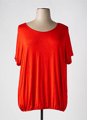 T-shirt stretch manches courtes orange TELMAIL femme
