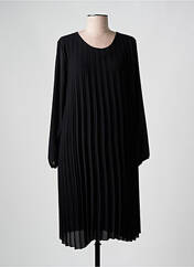 Robe mi-longue noir COULEURS DU TEMPS pour femme seconde vue