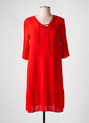 Robe mi-longue rouge YERSE pour femme seconde vue