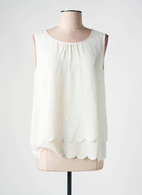 Top coupe fluide sans manche beige BETTY BARCLAY femme