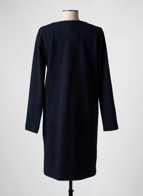 Robe mi-longue manches longues manches longues bleu LA FEE MARABOUTEE femme
