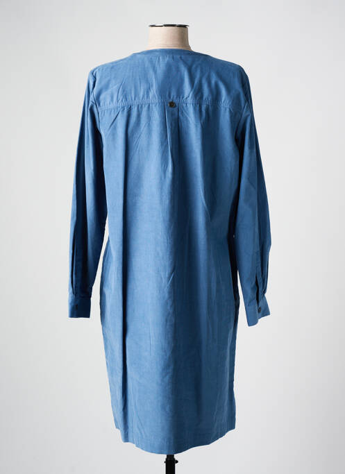 Robe mi-longue manches longues manches longues bleu STREET ONE femme