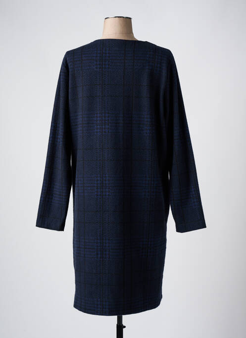 Robe mi-longue manches longues manches longues bleu LA FEE MARABOUTEE femme