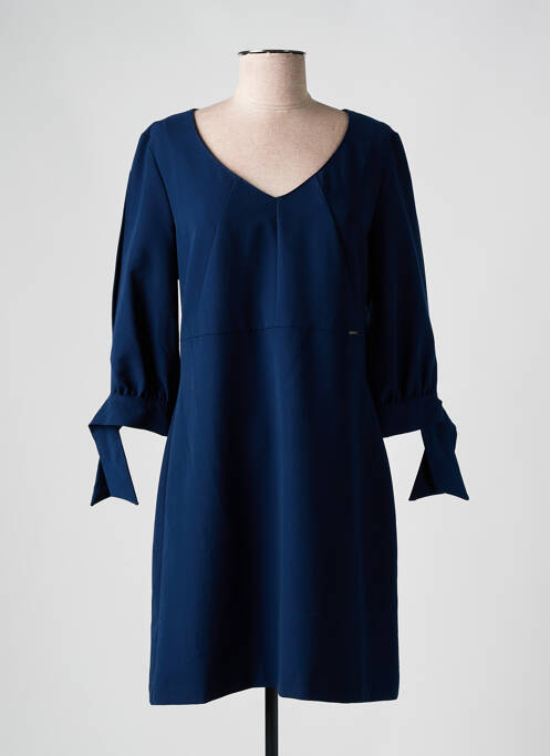 Robe courte bleu ANGY SIX pour femme