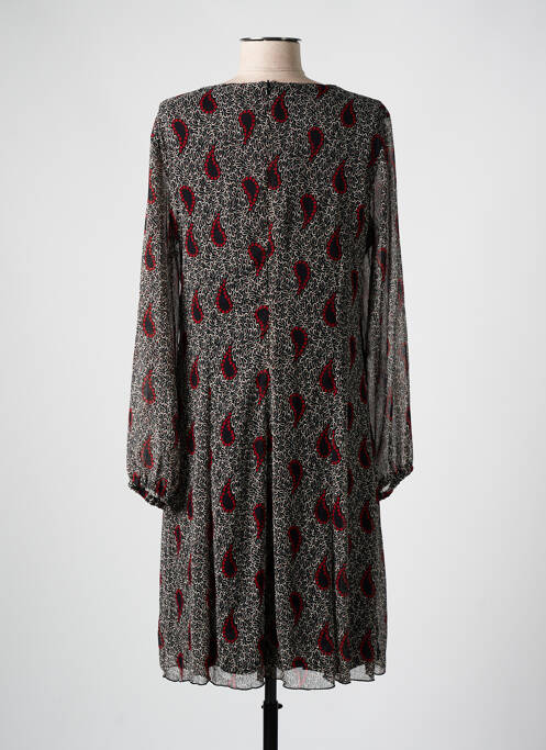 Robe mi-longue noir GEVANA femme