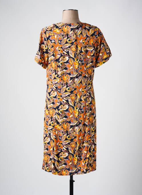 Robe mi-longue orange FRANCE RIVOIRE femme