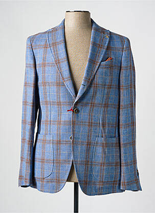 Blazer coupe cintrée bleu LEBOLE homme