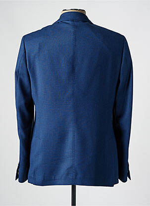 Blazer tissage chiné bleu LEBOLE homme