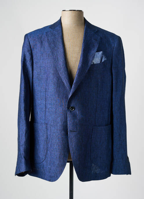 Blazer bleu LEBOLE pour homme
