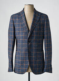 Blazer tissage chiné bleu LEBOLE homme