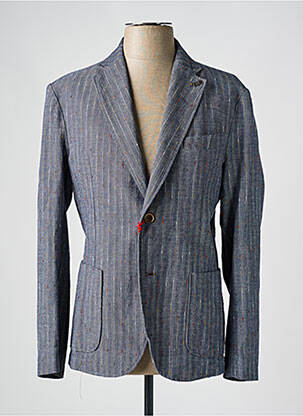 Blazer tissage chiné bleu BOB homme