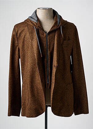 Veste casual coupe droite marron BOB homme