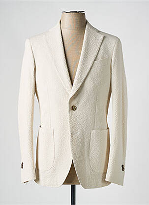 Blazer coupe cintrée beige LEBOLE homme