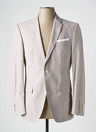 Blazer tissage chiné beige HUGO BOSS homme