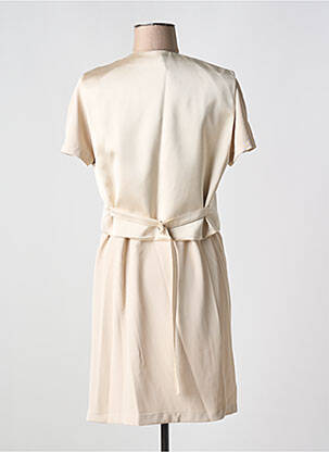 Robe courte manches courtes manches courtes beige IMPERIAL femme