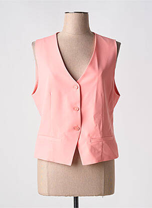 Gilet sans manche doublure rose PLEASE femme