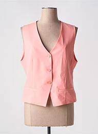 Gilet sans manche poches rose PLEASE femme