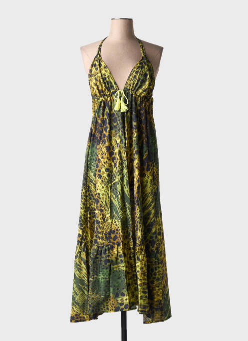 Robe longue vert DIXIE pour femme