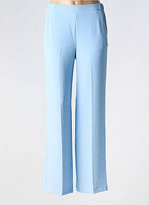 Pantalon droit tissage crêpe taille normale bleu IMPERIAL femme