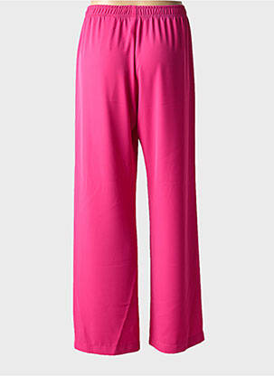 Pantalon large tissage crêpe taille normale rose IMPERIAL femme