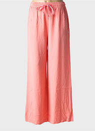 Pantalon large tissage popeline taille normale orange PLEASE femme
