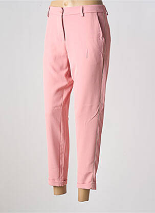 Pantalon chino fermeture zippée sous rabat boutonné taille normale rose IMPERIAL femme