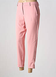 Pantalon chino fermeture zippée sous rabat boutonné taille normale rose IMPERIAL femme