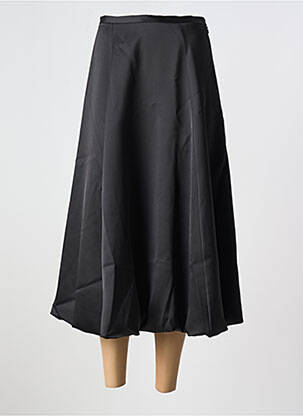 Jupe mi-longue taille à pinces noir IMPERIAL femme