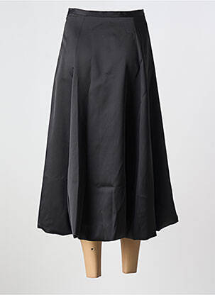 Jupe mi-longue taille à pinces noir IMPERIAL femme