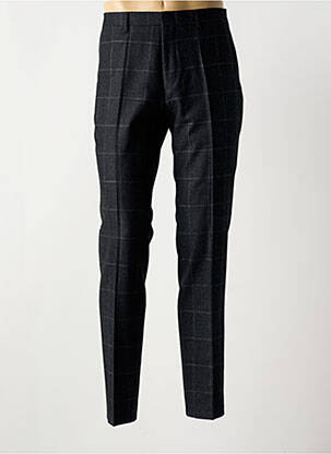 Pantalon slim taille à pinces taille normale noir ROY ROBSON homme