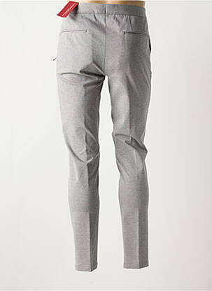 Pantalon slim stretch taille normale gris TRENDY homme