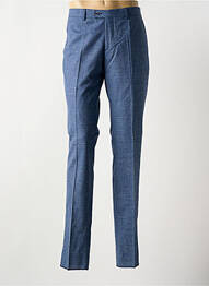 Pantalon slim tissage popeline taille normale bleu MONSIEUR HECTOR homme