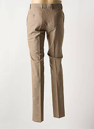 Pantalon slim tissage popeline taille normale marron MONSIEUR HECTOR homme