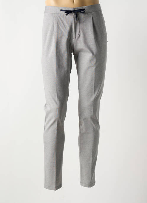 Pantalon slim stretch taille normale gris TRENDY homme