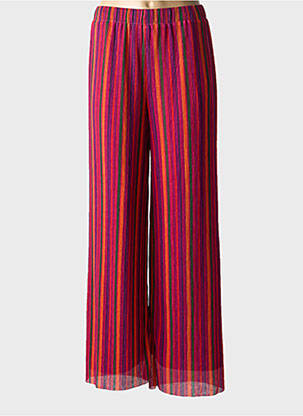 Pantalon large tissage crêpe taille normale orange GRACE & MILA femme