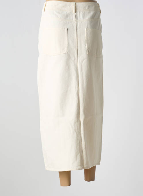 Jupe longue coupe droite beige GRACE & MILA femme