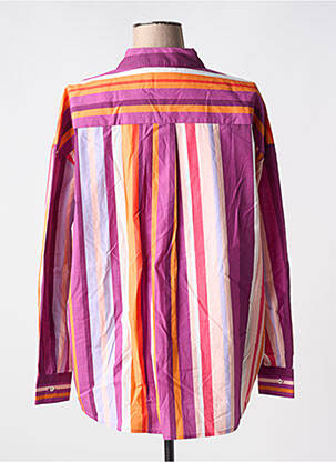 Chemisier coupe droite manches longues violet LA PETITE ETOILE femme