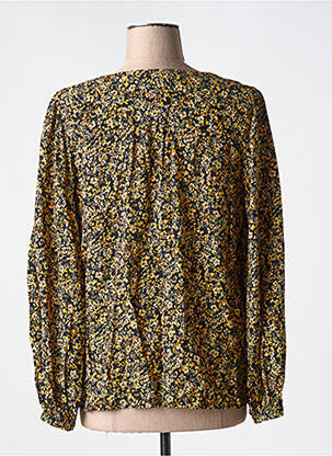 Blouse tissage popeline manches longues jaune C'EST BEAU LA VIE femme