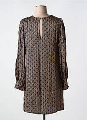 Robe courte marron LA PETITE ETOILE pour femme seconde vue