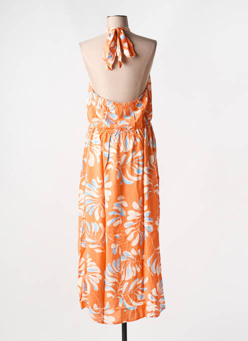 Robe mi-longue orange GRACE & MILA pour femme