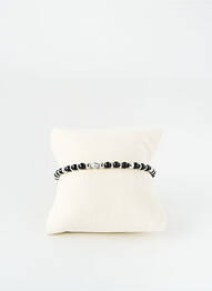 Bracelet fermeture fermoir mousqueton noir ROBBEZ MASSON femme