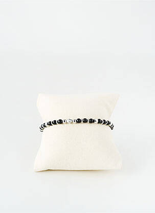 Bracelet fermeture fermoir mousqueton noir ROBBEZ MASSON femme
