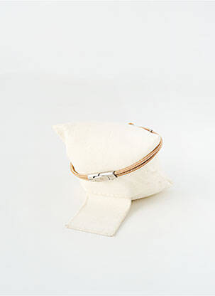 Bracelet fermeture fermoir clips beige DIA femme