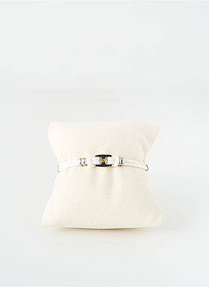 Bracelet fermeture fermoir clips blanc MRC. CHARLES JOURDAN DIA femme