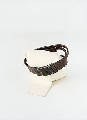 Bracelet fermeture fermoir clips marron GEMSTAR. PHEBUS homme